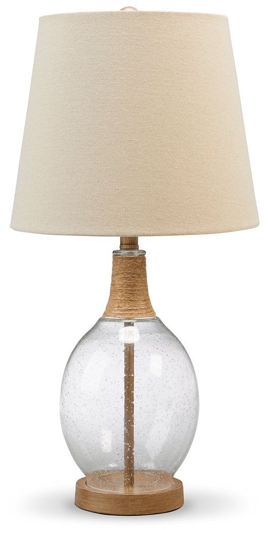 Clayleigh Glass Table Lamp (2/CN) Milwaukee Furniture of Chicago - Furniture Store in Chicago Serving Humbolt Park, Roscoe Village, Avondale, & Homan Square