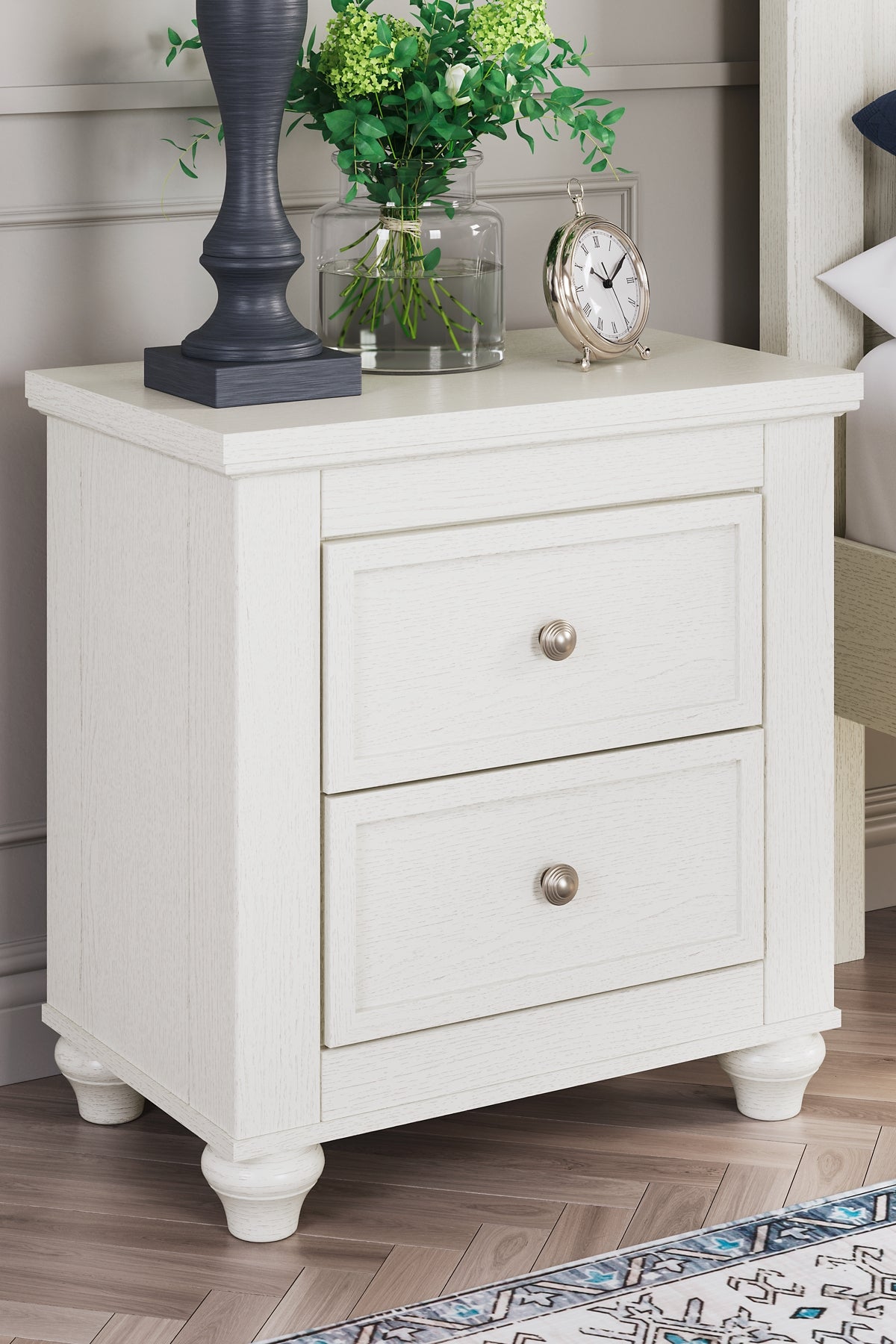 Grantoni Two Drawer Night Stand Milwaukee Furniture of Chicago - Furniture Store in Chicago Serving Humbolt Park, Roscoe Village, Avondale, & Homan Square