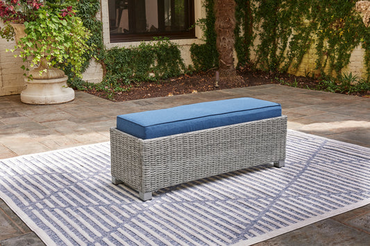 Naples Beach Bench with Cushion Milwaukee Furniture of Chicago - Furniture Store in Chicago Serving Humbolt Park, Roscoe Village, Avondale, & Homan Square