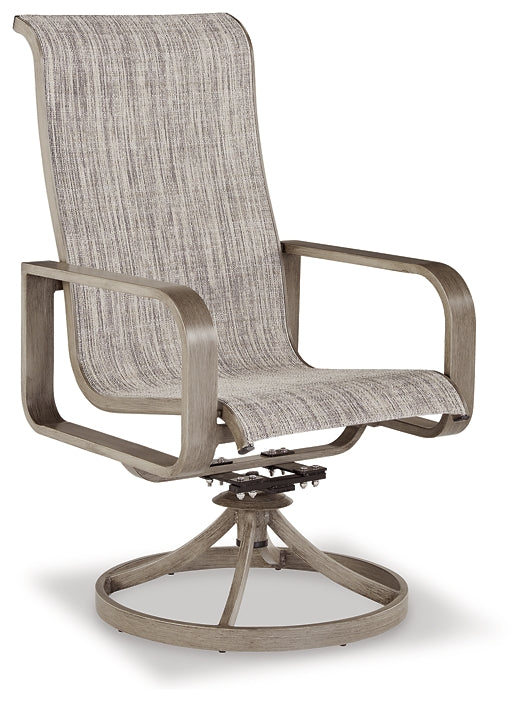 Beach Front Sling Swivel Chair (2/CN) Milwaukee Furniture of Chicago - Furniture Store in Chicago Serving Humbolt Park, Roscoe Village, Avondale, & Homan Square
