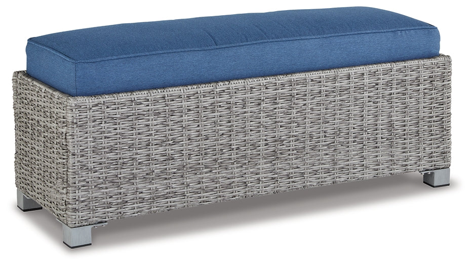 Naples Beach Bench with Cushion Milwaukee Furniture of Chicago - Furniture Store in Chicago Serving Humbolt Park, Roscoe Village, Avondale, & Homan Square