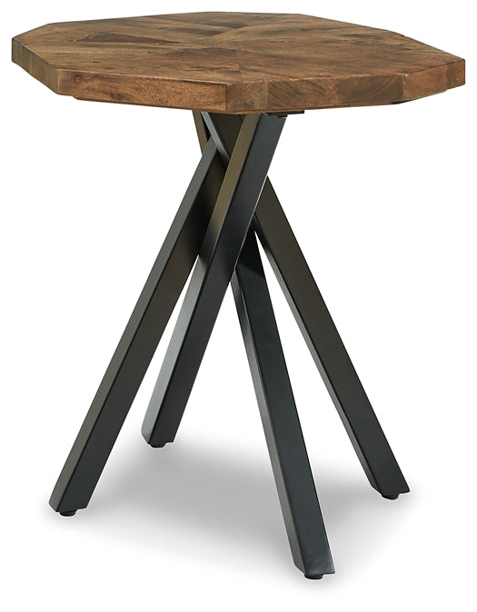 Haileeton Round End Table Milwaukee Furniture of Chicago - Furniture Store in Chicago Serving Humbolt Park, Roscoe Village, Avondale, & Homan Square