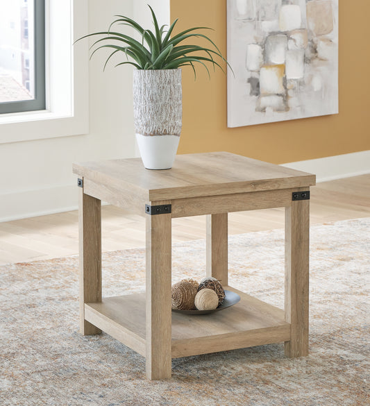 Calaboro Square End Table Milwaukee Furniture of Chicago - Furniture Store in Chicago Serving Humbolt Park, Roscoe Village, Avondale, & Homan Square