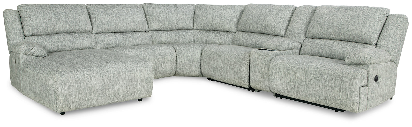 McClelland 6-Piece Reclining Sectional with Chaise Milwaukee Furniture of Chicago - Furniture Store in Chicago Serving Humbolt Park, Roscoe Village, Avondale, & Homan Square