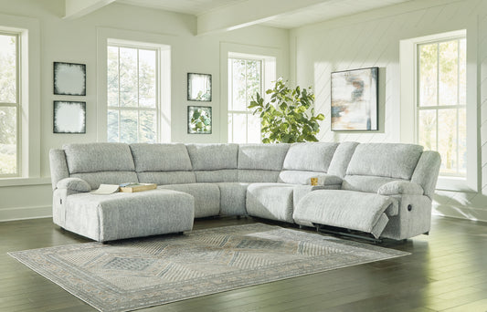 McClelland 6-Piece Reclining Sectional with Chaise Milwaukee Furniture of Chicago - Furniture Store in Chicago Serving Humbolt Park, Roscoe Village, Avondale, & Homan Square