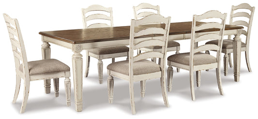 Realyn Dining Table and 6 Chairs Milwaukee Furniture of Chicago - Furniture Store in Chicago Serving Humbolt Park, Roscoe Village, Avondale, & Homan Square