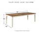 Realyn Dining Table and 8 Chairs Milwaukee Furniture of Chicago - Furniture Store in Chicago Serving Humbolt Park, Roscoe Village, Avondale, & Homan Square