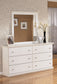 Bostwick Shoals Full Panel Headboard with Mirrored Dresser and 2 Nightstands Milwaukee Furniture of Chicago - Furniture Store in Chicago Serving Humbolt Park, Roscoe Village, Avondale, & Homan Square