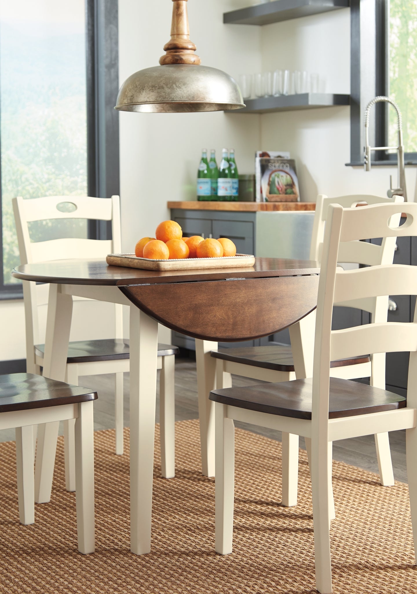 Woodanville Dining Table and 4 Chairs Milwaukee Furniture of Chicago - Furniture Store in Chicago Serving Humbolt Park, Roscoe Village, Avondale, & Homan Square