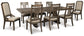Wyndahl Dining Table and 8 Chairs Milwaukee Furniture of Chicago - Furniture Store in Chicago Serving Humbolt Park, Roscoe Village, Avondale, & Homan Square