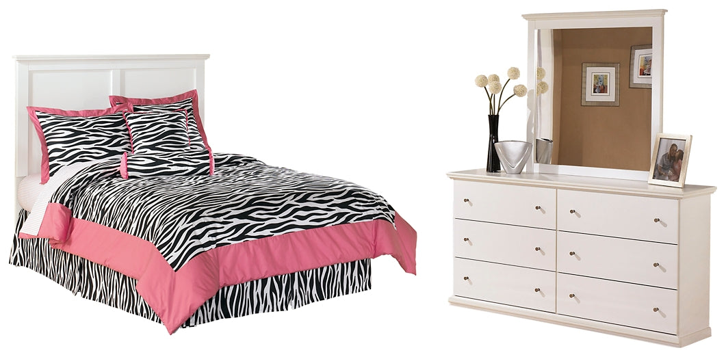 Bostwick Shoals Full Panel Headboard with Mirrored Dresser Milwaukee Furniture of Chicago - Furniture Store in Chicago Serving Humbolt Park, Roscoe Village, Avondale, & Homan Square