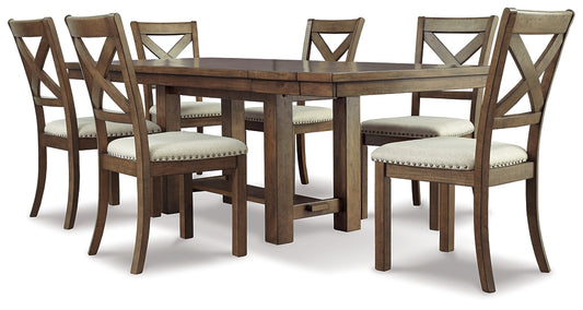 Moriville Dining Table and 6 Chairs Milwaukee Furniture of Chicago - Furniture Store in Chicago Serving Humbolt Park, Roscoe Village, Avondale, & Homan Square
