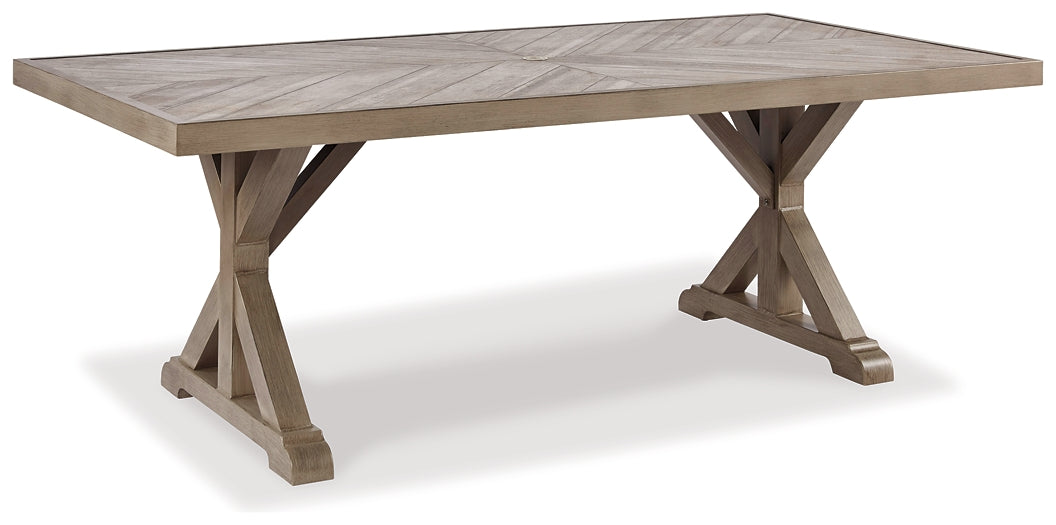 Beachcroft Outdoor Dining Table and 2 Chairs and 2 Benches Milwaukee Furniture of Chicago - Furniture Store in Chicago Serving Humbolt Park, Roscoe Village, Avondale, & Homan Square
