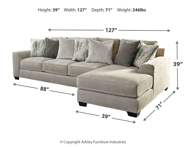 Ardsley 2-Piece Sectional with Ottoman Milwaukee Furniture of Chicago - Furniture Store in Chicago Serving Humbolt Park, Roscoe Village, Avondale, & Homan Square