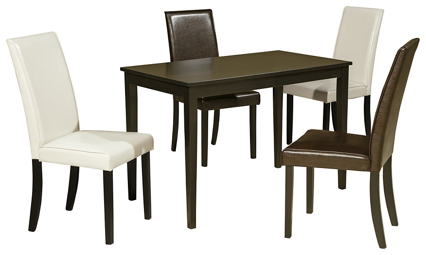 Kimonte Dining Table and 4 Chairs Milwaukee Furniture of Chicago - Furniture Store in Chicago Serving Humbolt Park, Roscoe Village, Avondale, & Homan Square