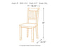 Owingsville Dining Table and 6 Chairs Milwaukee Furniture of Chicago - Furniture Store in Chicago Serving Humbolt Park, Roscoe Village, Avondale, & Homan Square