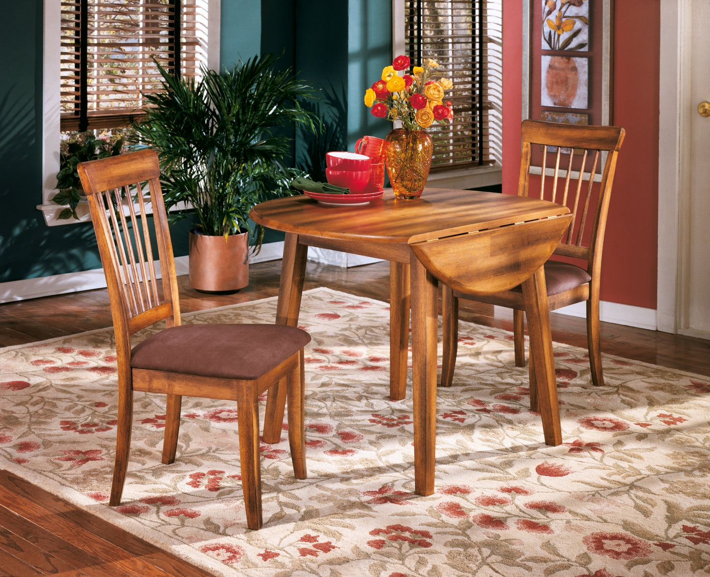 Berringer Dining Table and 2 Chairs Milwaukee Furniture of Chicago - Furniture Store in Chicago Serving Humbolt Park, Roscoe Village, Avondale, & Homan Square