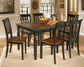 Owingsville Dining Table and 6 Chairs Milwaukee Furniture of Chicago - Furniture Store in Chicago Serving Humbolt Park, Roscoe Village, Avondale, & Homan Square