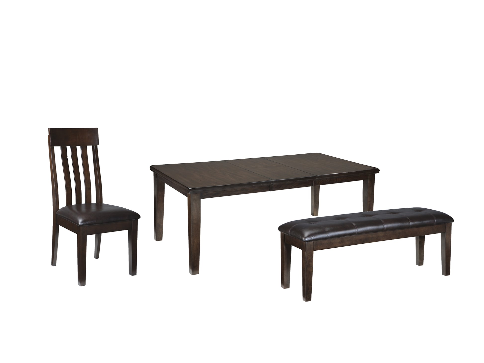 Haddigan Dining Table and 4 Chairs and Bench Milwaukee Furniture of Chicago - Furniture Store in Chicago Serving Humbolt Park, Roscoe Village, Avondale, & Homan Square