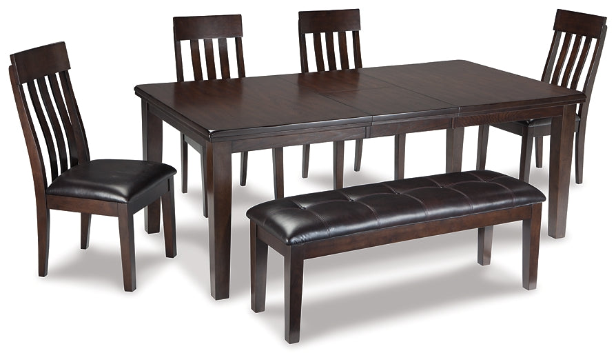 Haddigan Dining Table and 4 Chairs and Bench Milwaukee Furniture of Chicago - Furniture Store in Chicago Serving Humbolt Park, Roscoe Village, Avondale, & Homan Square