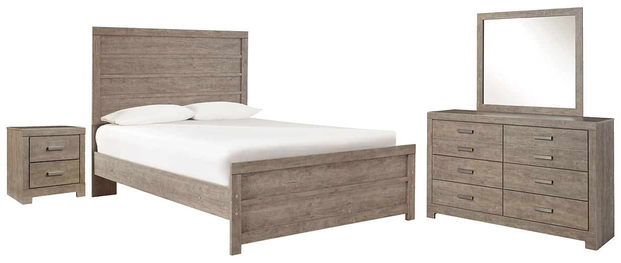 Culverbach Full Panel Bed with Mirrored Dresser and 2 Nightstands Milwaukee Furniture of Chicago - Furniture Store in Chicago Serving Humbolt Park, Roscoe Village, Avondale, & Homan Square