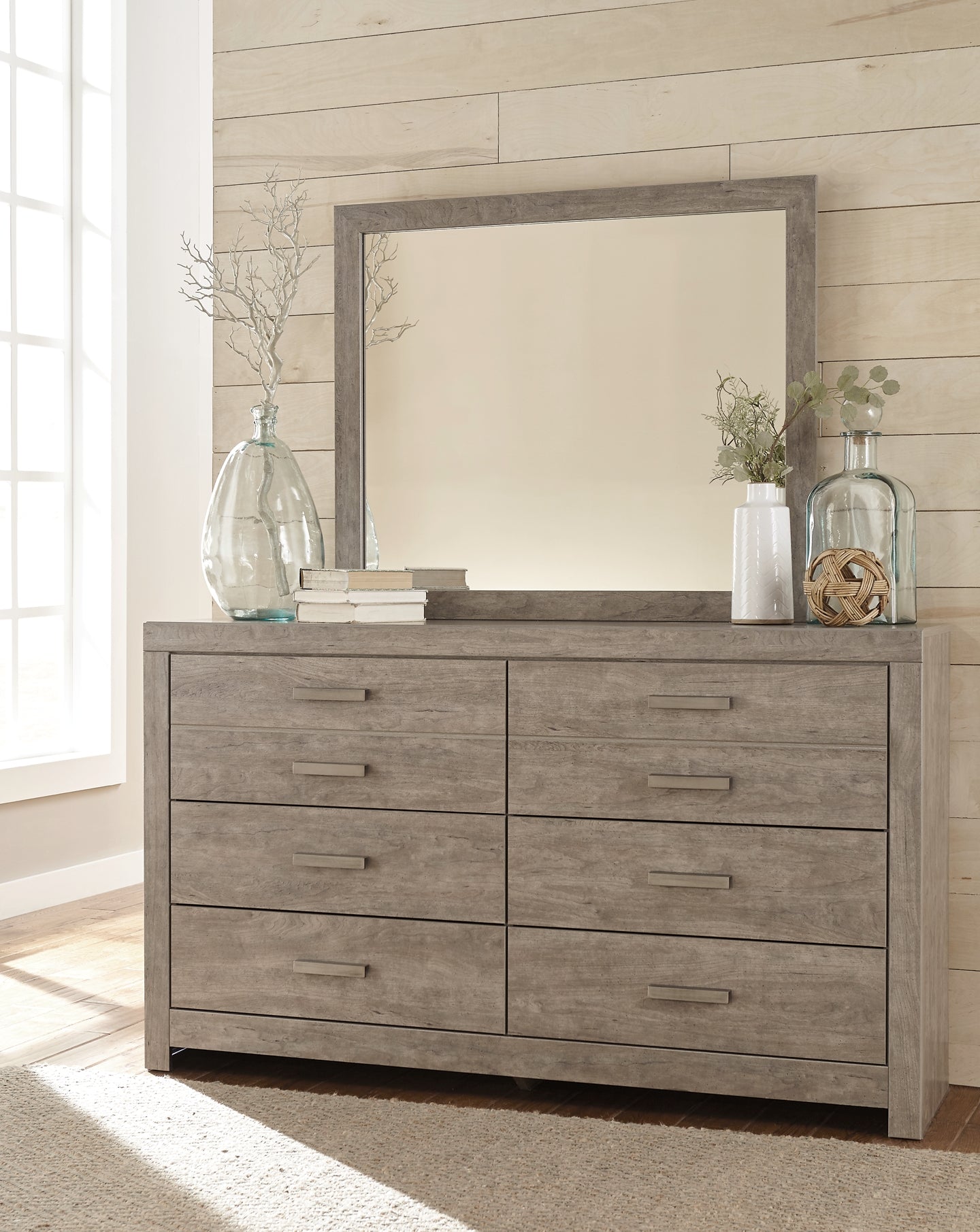 Culverbach Full Panel Bed with Mirrored Dresser Milwaukee Furniture of Chicago - Furniture Store in Chicago Serving Humbolt Park, Roscoe Village, Avondale, & Homan Square