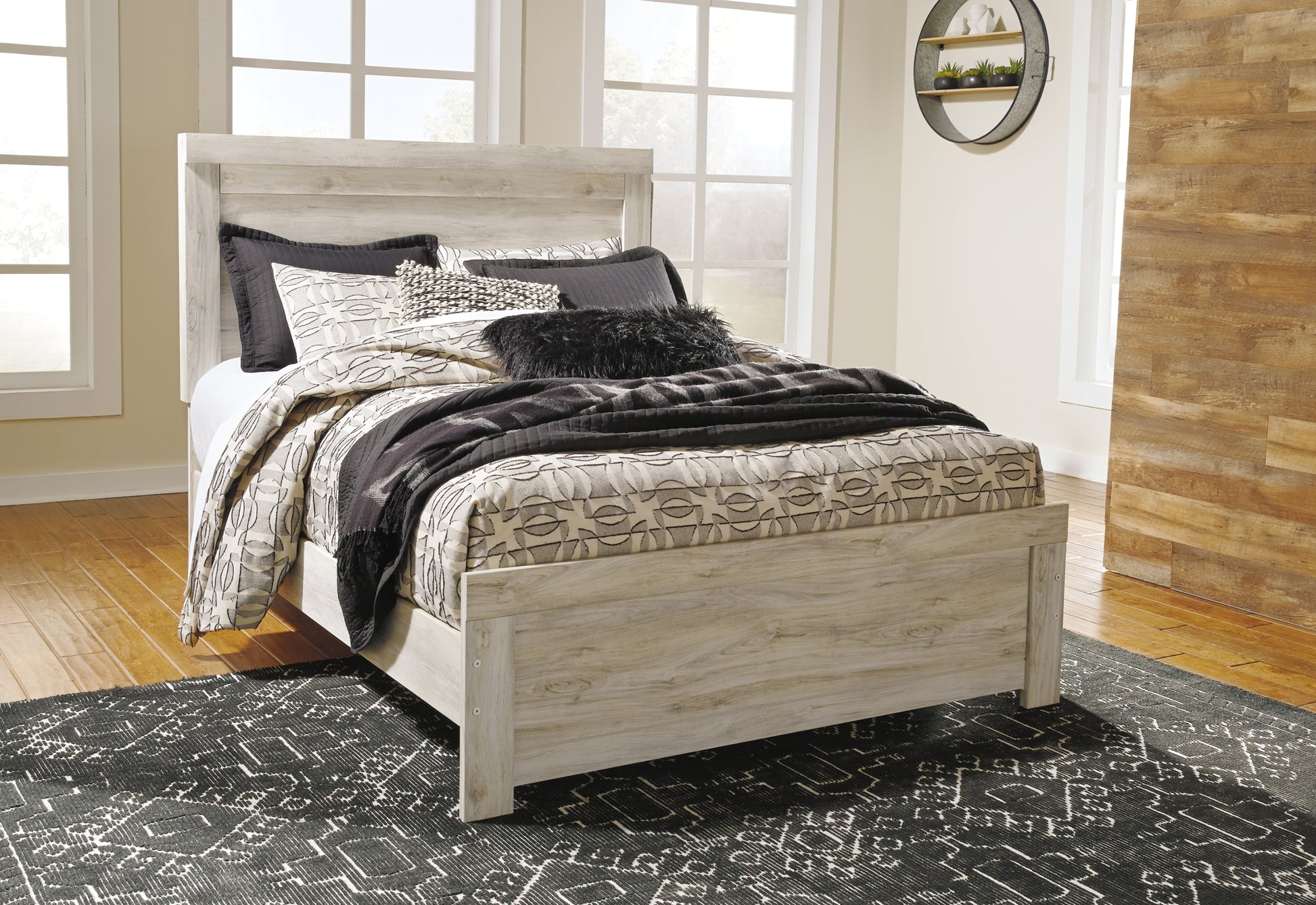 Bellaby Queen Panel Bed with 2 Nightstands Milwaukee Furniture of Chicago - Furniture Store in Chicago Serving Humbolt Park, Roscoe Village, Avondale, & Homan Square
