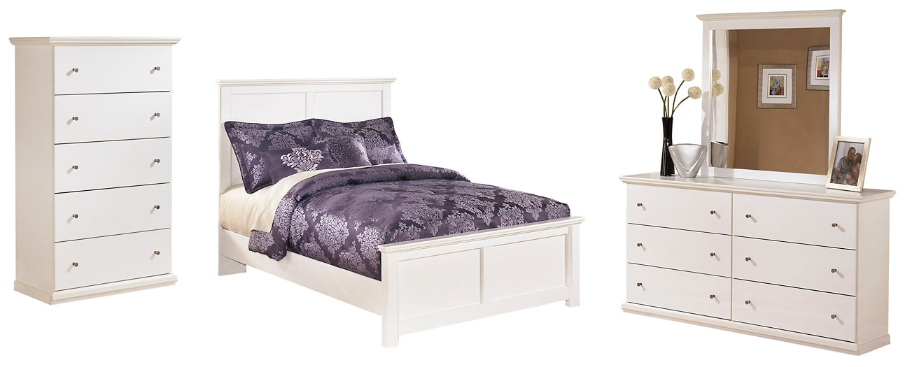 Bostwick Shoals Full Panel Bed with Mirrored Dresser and Chest Milwaukee Furniture of Chicago - Furniture Store in Chicago Serving Humbolt Park, Roscoe Village, Avondale, & Homan Square
