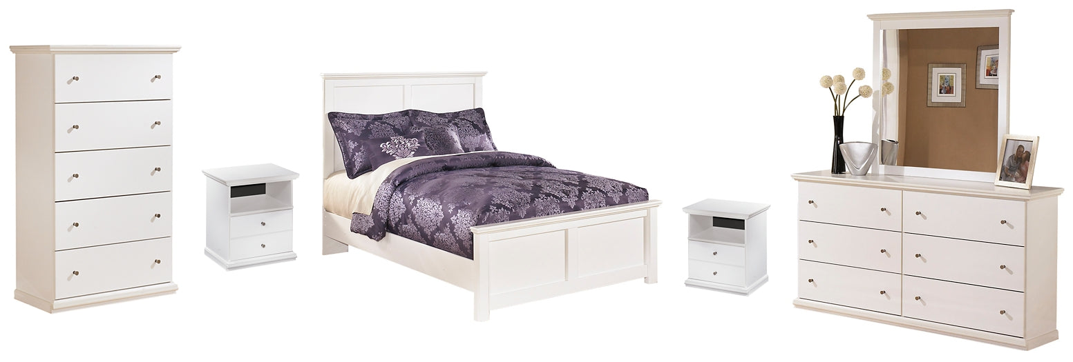 Bostwick Shoals Full Panel Bed with Mirrored Dresser, Chest and Nightstand Milwaukee Furniture of Chicago - Furniture Store in Chicago Serving Humbolt Park, Roscoe Village, Avondale, & Homan Square