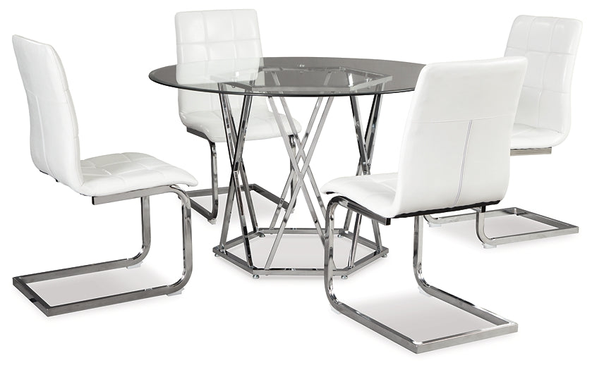 Madanere Dining Table and 4 Chairs Milwaukee Furniture of Chicago - Furniture Store in Chicago Serving Humbolt Park, Roscoe Village, Avondale, & Homan Square