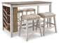Skempton Counter Height Dining Table and 4 Barstools Milwaukee Furniture of Chicago - Furniture Store in Chicago Serving Humbolt Park, Roscoe Village, Avondale, & Homan Square