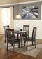 Hammis Dining Table and 4 Chairs Milwaukee Furniture of Chicago - Furniture Store in Chicago Serving Humbolt Park, Roscoe Village, Avondale, & Homan Square