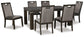 Hyndell Dining Table and 6 Chairs Milwaukee Furniture of Chicago - Furniture Store in Chicago Serving Humbolt Park, Roscoe Village, Avondale, & Homan Square