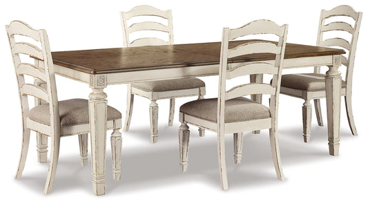Realyn Dining Table and 4 Chairs Milwaukee Furniture of Chicago - Furniture Store in Chicago Serving Humbolt Park, Roscoe Village, Avondale, & Homan Square