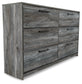 Baystorm Full Panel Bed with 4 Storage Drawers with Dresser Milwaukee Furniture of Chicago - Furniture Store in Chicago Serving Humbolt Park, Roscoe Village, Avondale, & Homan Square