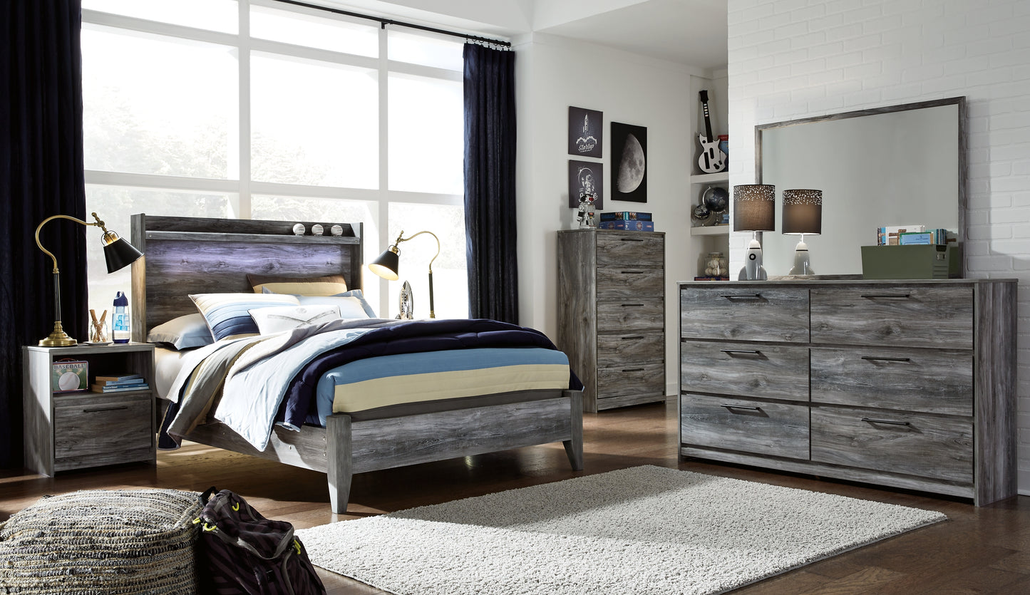 Baystorm Full Panel Bed with Dresser Milwaukee Furniture of Chicago - Furniture Store in Chicago Serving Humbolt Park, Roscoe Village, Avondale, & Homan Square