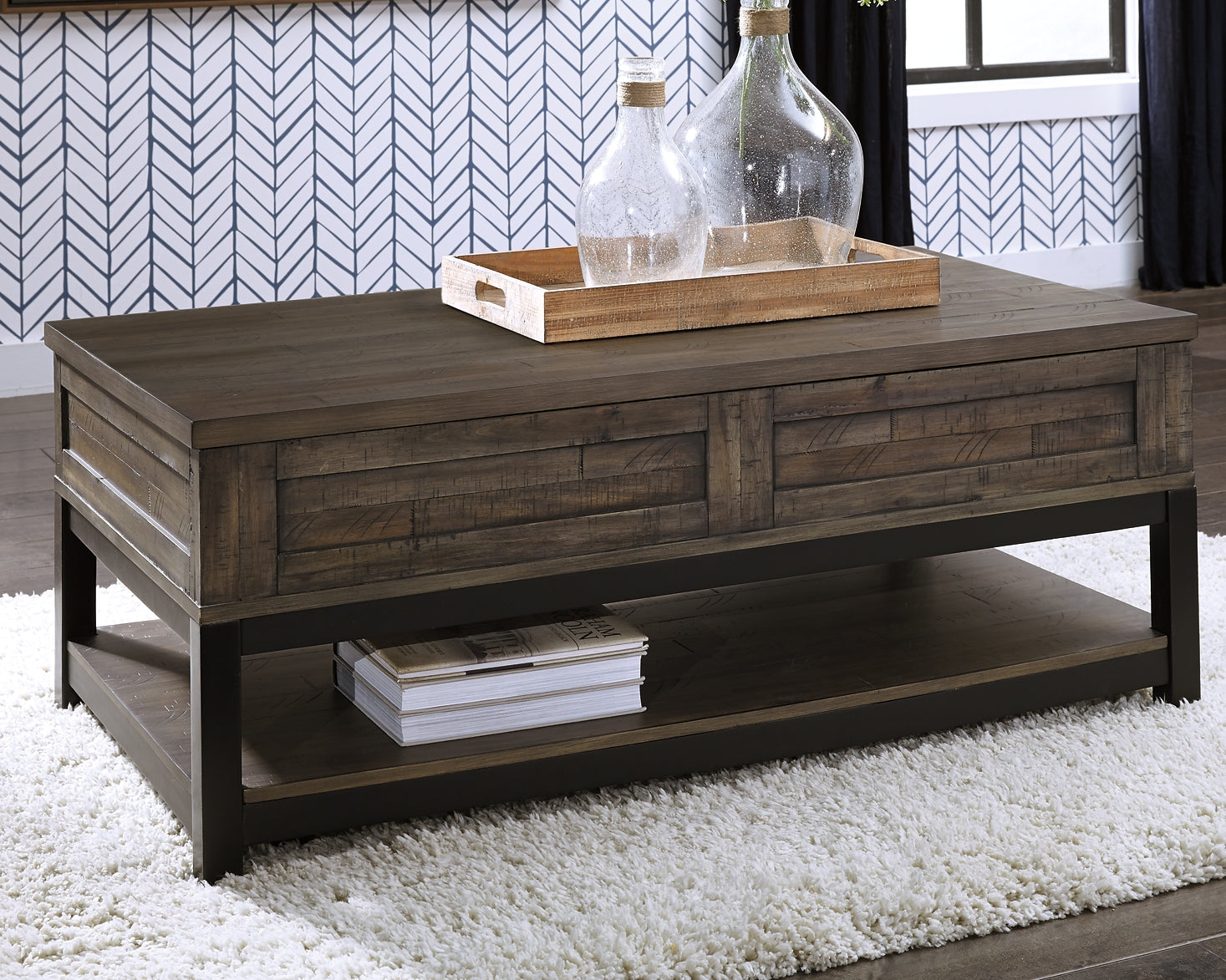 Johurst Coffee Table with 2 End Tables Milwaukee Furniture of Chicago - Furniture Store in Chicago Serving Humbolt Park, Roscoe Village, Avondale, & Homan Square