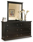 Maribel Twin Panel Headboard with Mirrored Dresser, Chest and Nightstand Milwaukee Furniture of Chicago - Furniture Store in Chicago Serving Humbolt Park, Roscoe Village, Avondale, & Homan Square