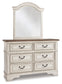 Realyn Twin Panel Bed with Mirrored Dresser and Chest Milwaukee Furniture of Chicago - Furniture Store in Chicago Serving Humbolt Park, Roscoe Village, Avondale, & Homan Square