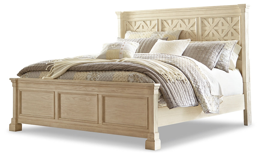 Bolanburg California King Panel Bed with Mirrored Dresser and Chest Milwaukee Furniture of Chicago - Furniture Store in Chicago Serving Humbolt Park, Roscoe Village, Avondale, & Homan Square