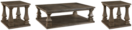 Johnelle Coffee Table with 2 End Tables Milwaukee Furniture of Chicago - Furniture Store in Chicago Serving Humbolt Park, Roscoe Village, Avondale, & Homan Square