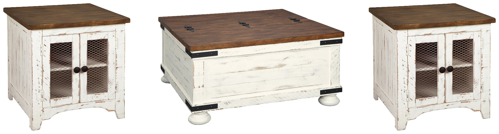 Wystfield Coffee Table with 2 End Tables Milwaukee Furniture of Chicago - Furniture Store in Chicago Serving Humbolt Park, Roscoe Village, Avondale, & Homan Square