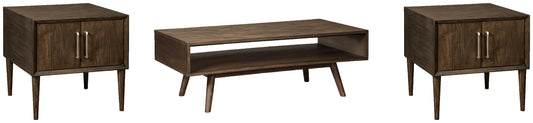 Kisper Coffee Table with 2 End Tables Milwaukee Furniture of Chicago - Furniture Store in Chicago Serving Humbolt Park, Roscoe Village, Avondale, & Homan Square