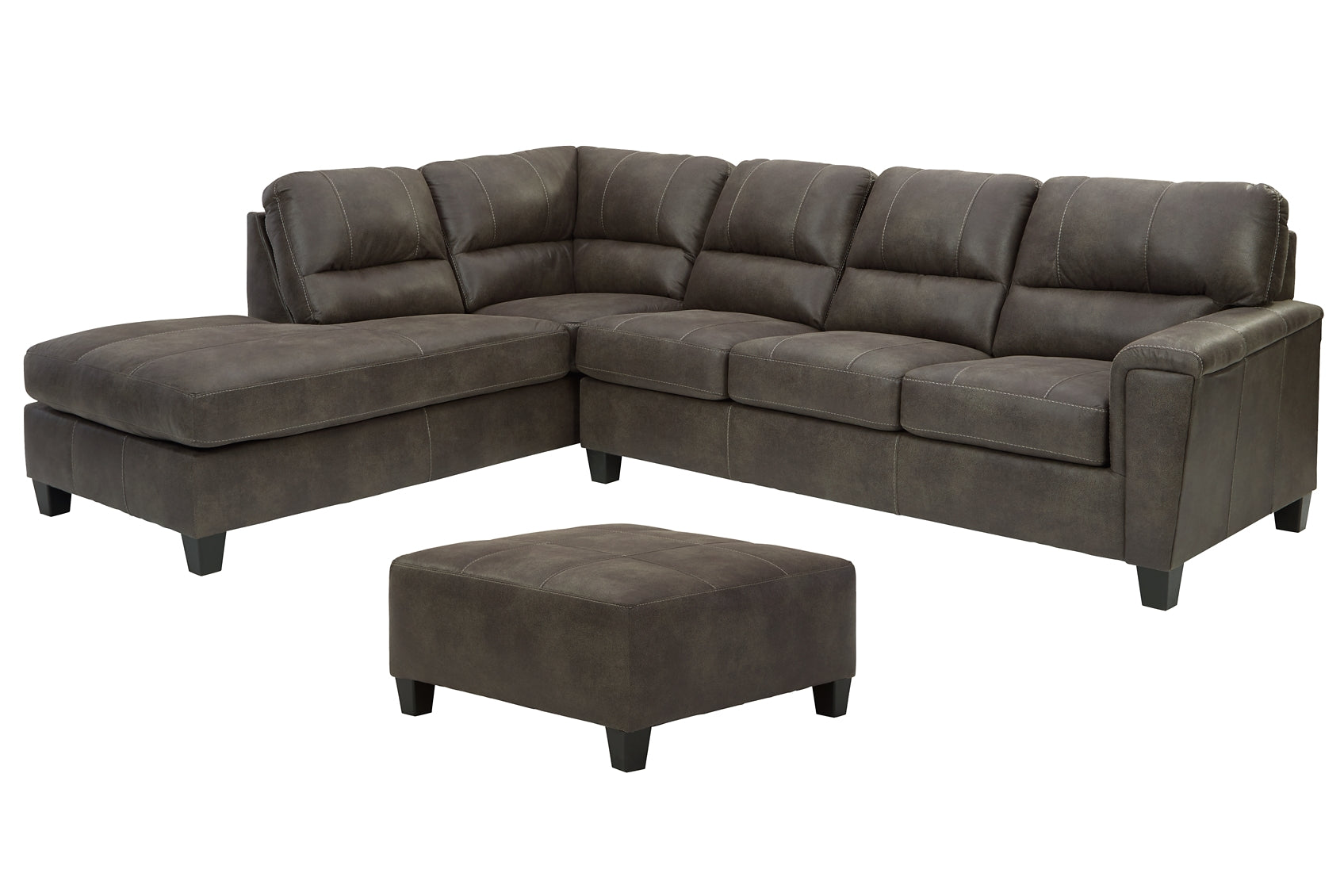 Navi 2-Piece Sectional with Ottoman Milwaukee Furniture of Chicago - Furniture Store in Chicago Serving Humbolt Park, Roscoe Village, Avondale, & Homan Square