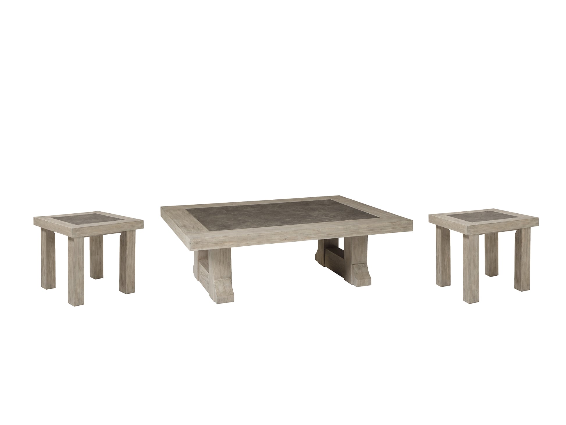 Hennington Coffee Table with 2 End Tables Milwaukee Furniture of Chicago - Furniture Store in Chicago Serving Humbolt Park, Roscoe Village, Avondale, & Homan Square