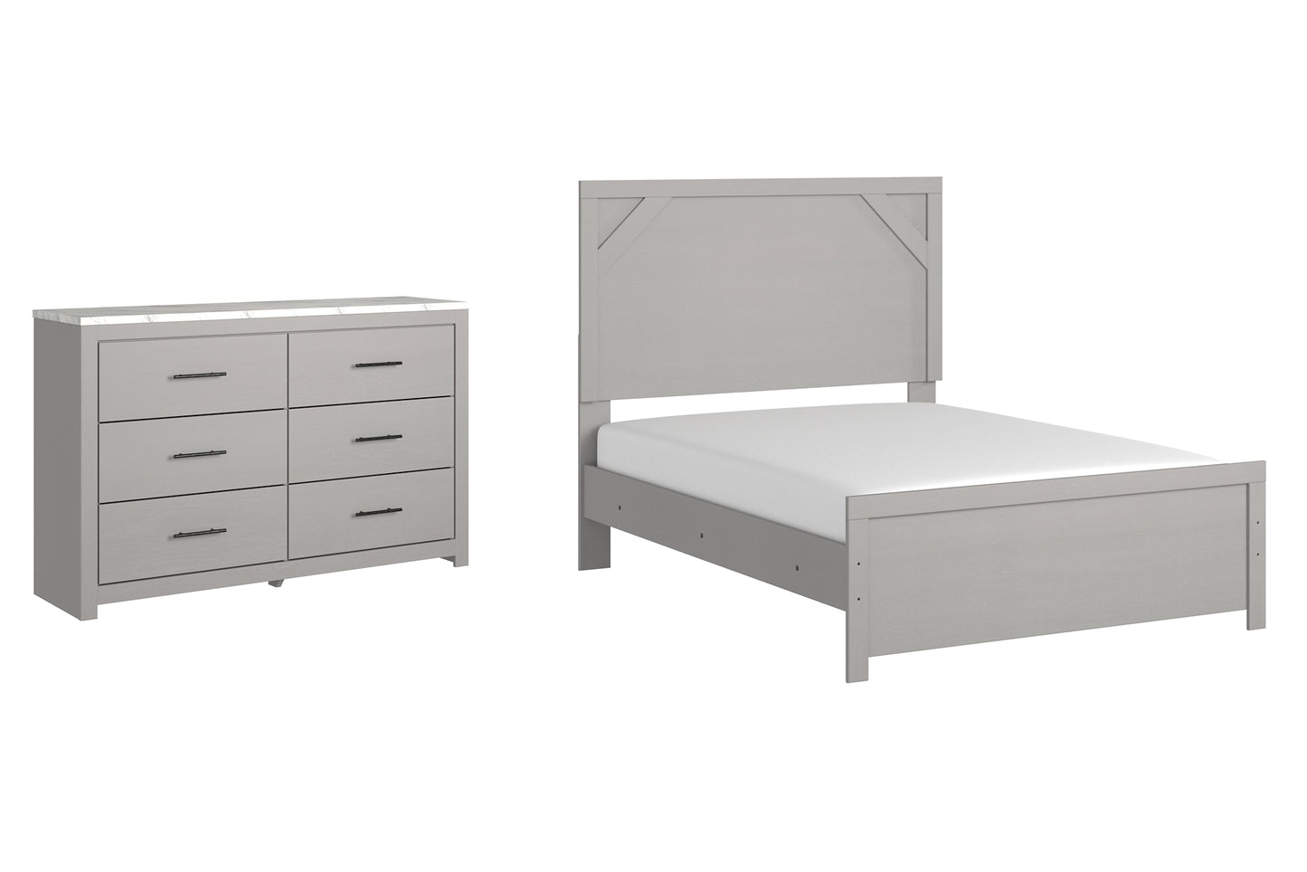 Cottonburg Full Panel Bed with Dresser Milwaukee Furniture of Chicago - Furniture Store in Chicago Serving Humbolt Park, Roscoe Village, Avondale, & Homan Square
