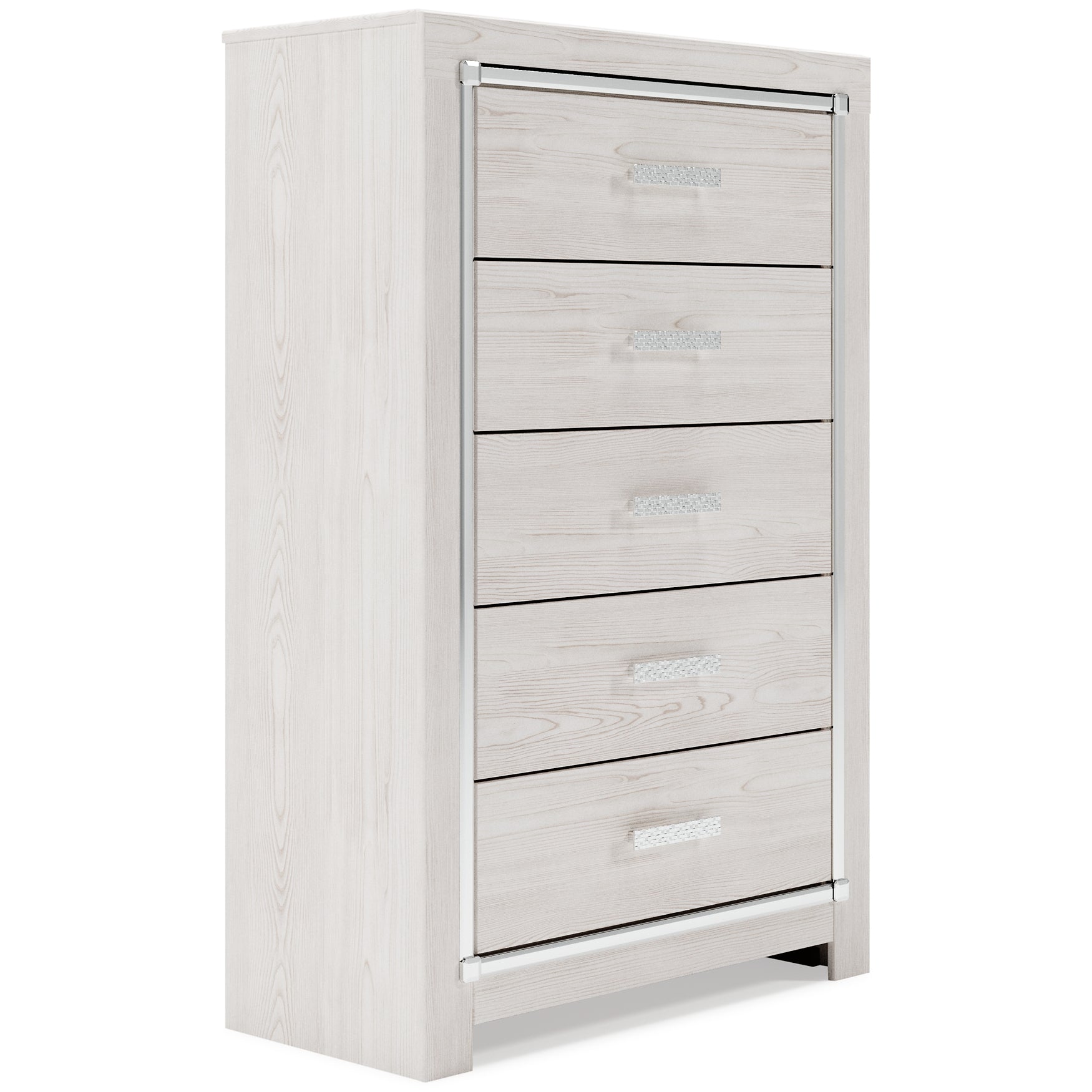 Altyra Queen Bookcase Headboard with Mirrored Dresser and Chest Milwaukee Furniture of Chicago - Furniture Store in Chicago Serving Humbolt Park, Roscoe Village, Avondale, & Homan Square