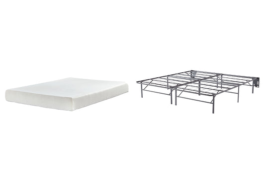 Chime 8 Inch Memory Foam Mattress with Foundation Milwaukee Furniture of Chicago - Furniture Store in Chicago Serving Humbolt Park, Roscoe Village, Avondale, & Homan Square