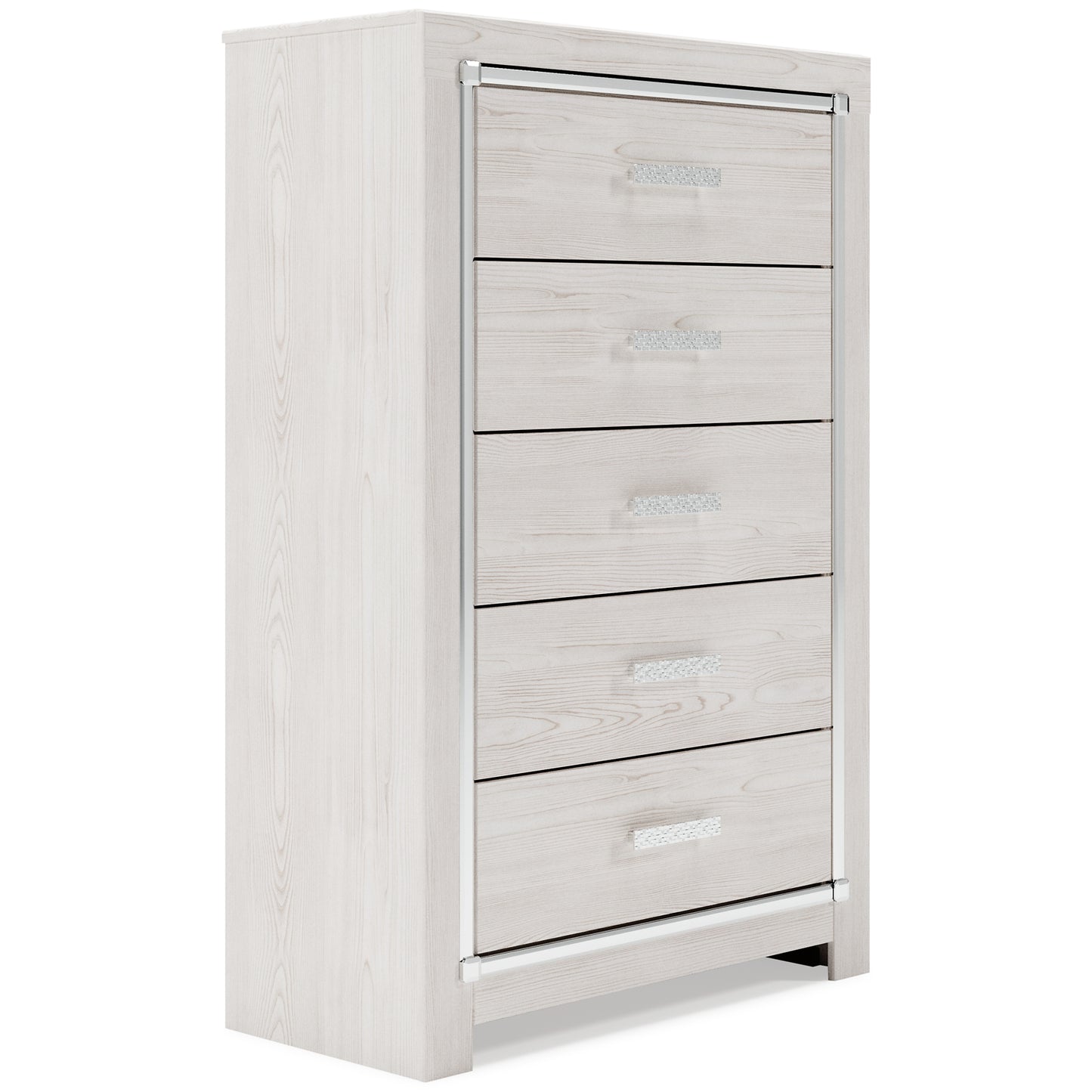 Altyra Queen Panel Bookcase Bed with Mirrored Dresser, Chest and Nightstand Milwaukee Furniture of Chicago - Furniture Store in Chicago Serving Humbolt Park, Roscoe Village, Avondale, & Homan Square