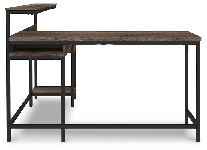 Arlenbry L-Desk with Storage Milwaukee Furniture of Chicago - Furniture Store in Chicago Serving Humbolt Park, Roscoe Village, Avondale, & Homan Square